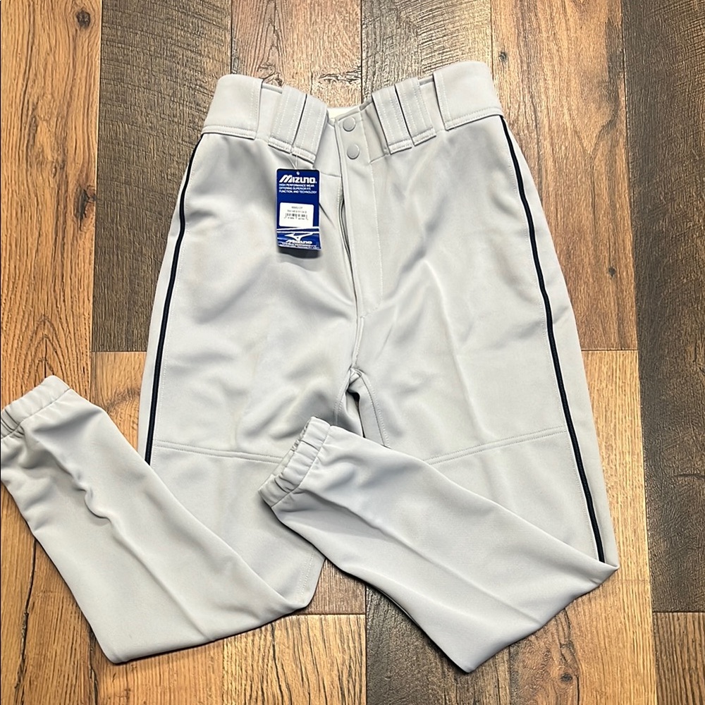 NWT Mizuno Men’s Small Gray Baseball Pants Sportswear